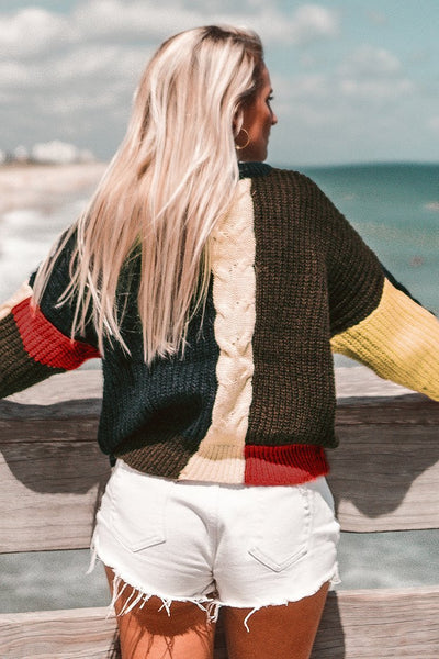 Cozy Colorblock Sweater img 1